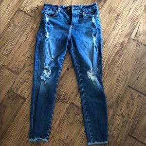 Seven For All Mankind High Waist Ankle Skinny Jean